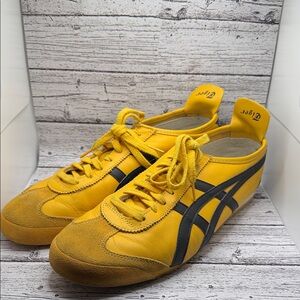 OnitsukaTiger by Asics Yellow and Black Athletic Shoes